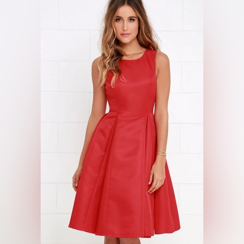 Lulus Elegant Red Sleeveless Dress